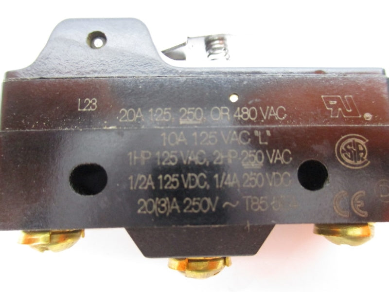 MICRO SWITCH BA-2RV191-A2 480VAC 20A NSNP