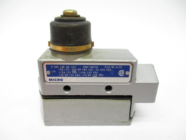 MICRO SWITCH BZE6-2RN 600VAC 15A NSMP