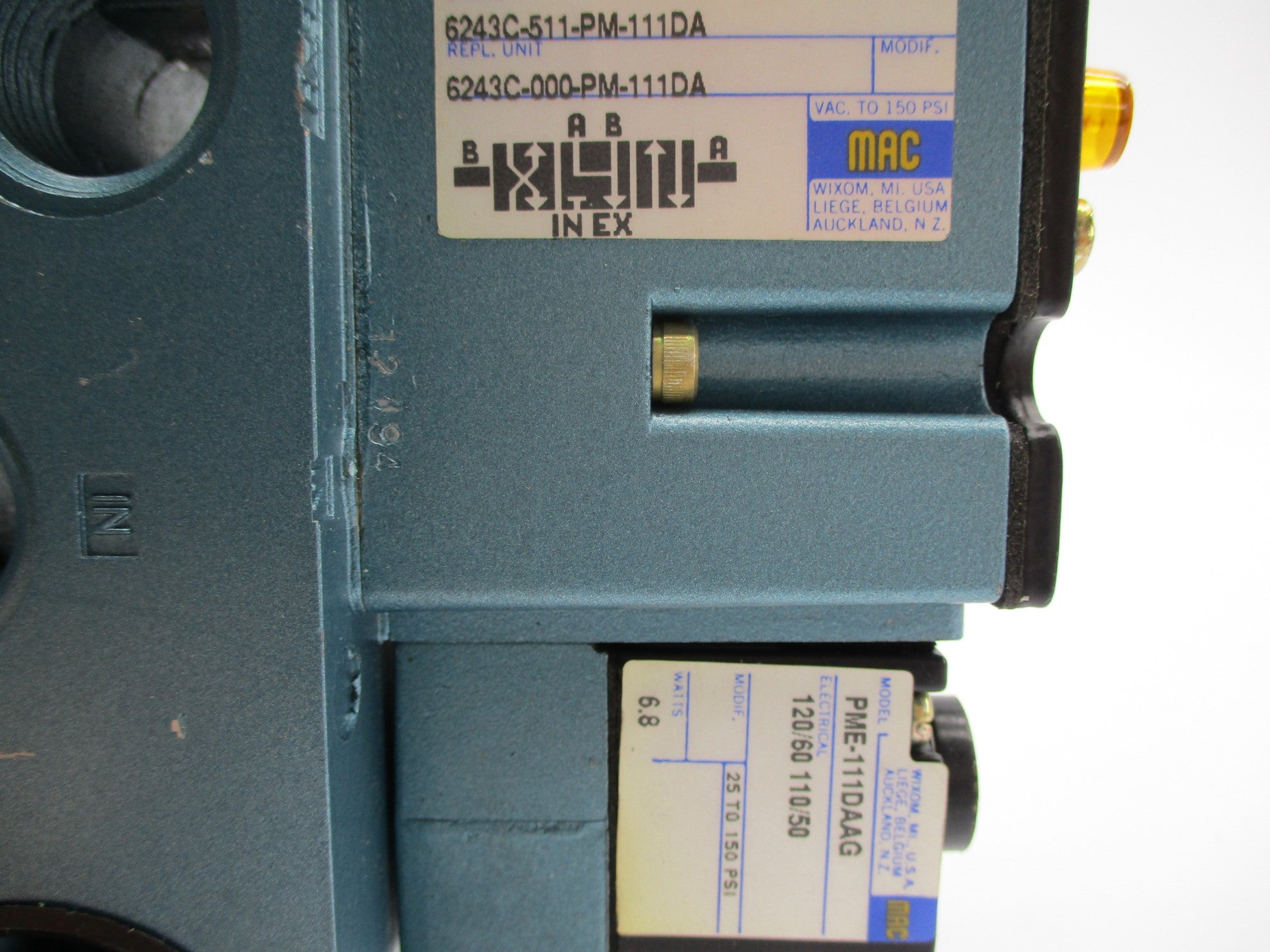 MAC 6243C-511-PM-111DA 150PSI 110/120V NSNP