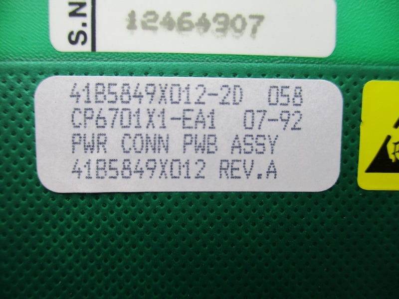 EMERSON 41B5849X012 REV. A CP6701X1-EA1 24V NSNP