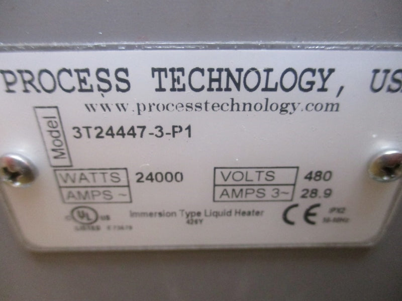 PROCESS TECHNOLOGY 3T24447-3-P1 480V 28.9A 24000W NSMP