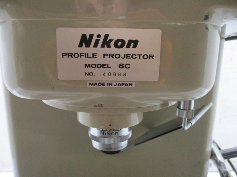 NIKON MODEL PROFILE PROJECTOR 6C 40888 NSNP