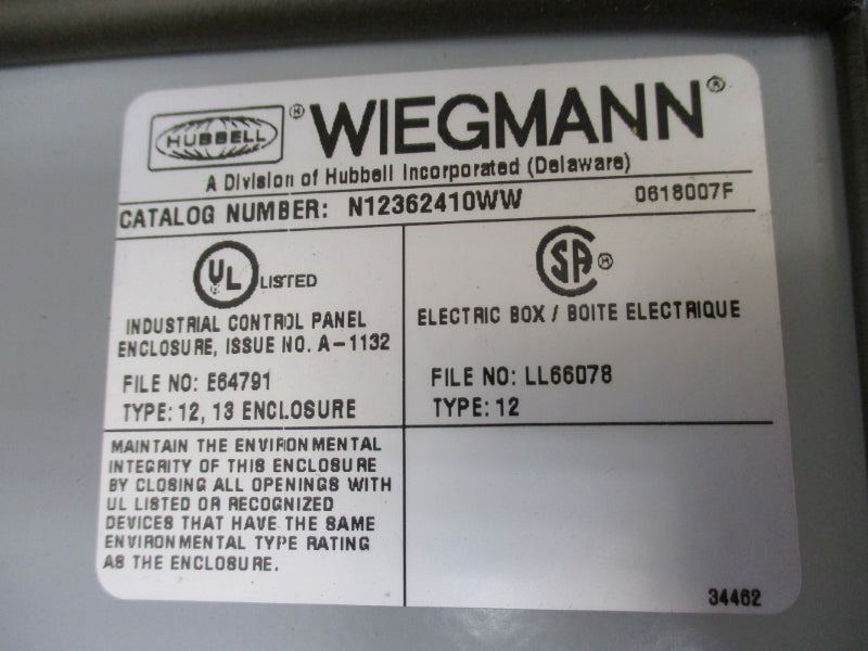 WIEGMANN N12362410WW NSMP