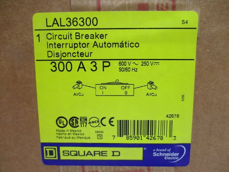 SQUARE D LAL36300 600V 300A NSMP