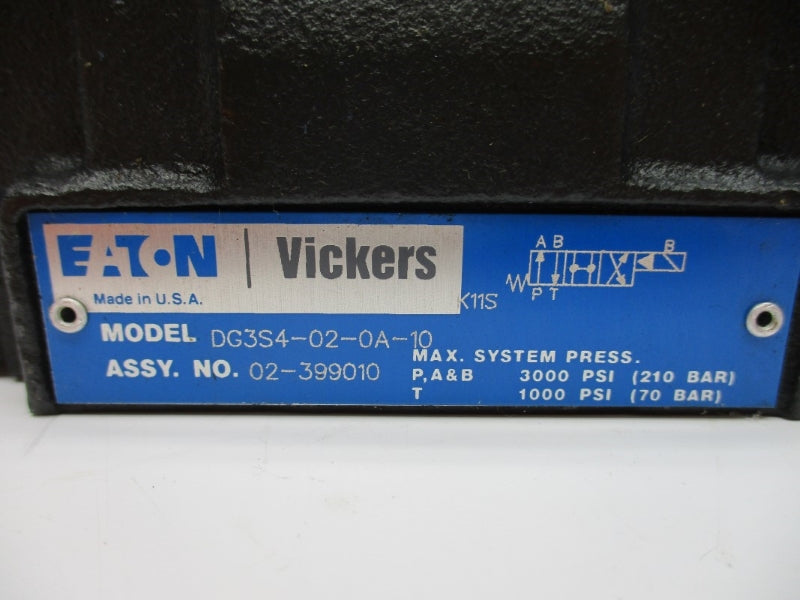 EATON DG3S4-02-0A-10 02-399010 3000PSI NSNP