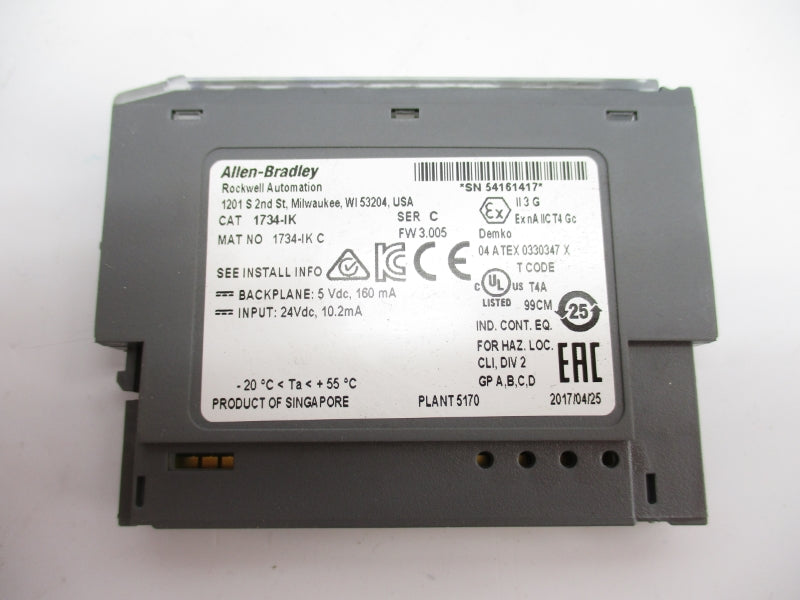 ALLEN BRADLEY 1734-IK SER. C F/W 3.005 24VDC NSMP