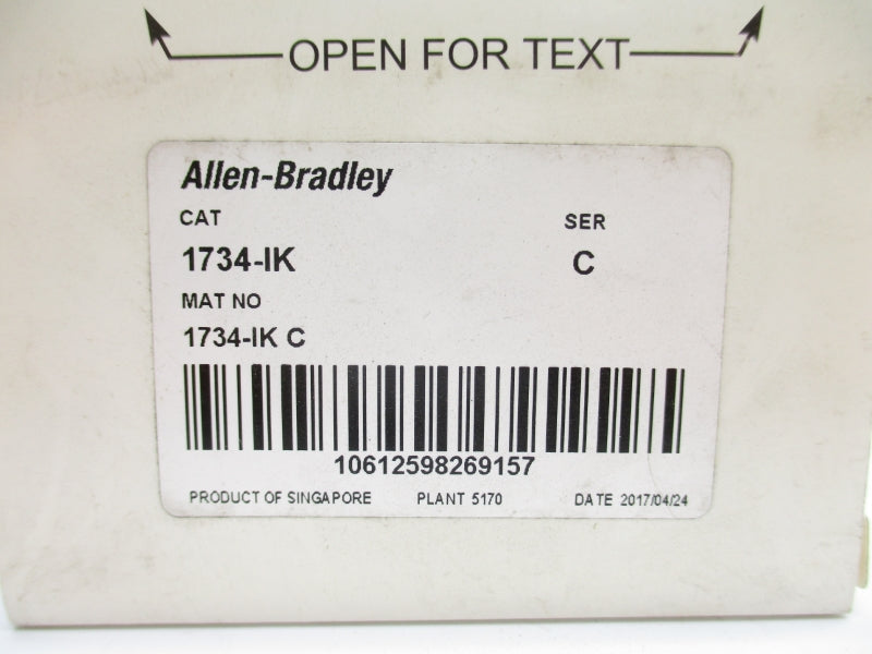 ALLEN BRADLEY 1734-IK SER. C F/W 3.005 24VDC NSMP