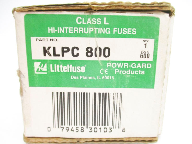 LITTELFUSE KLPC800 600VAC 800A NSMP
