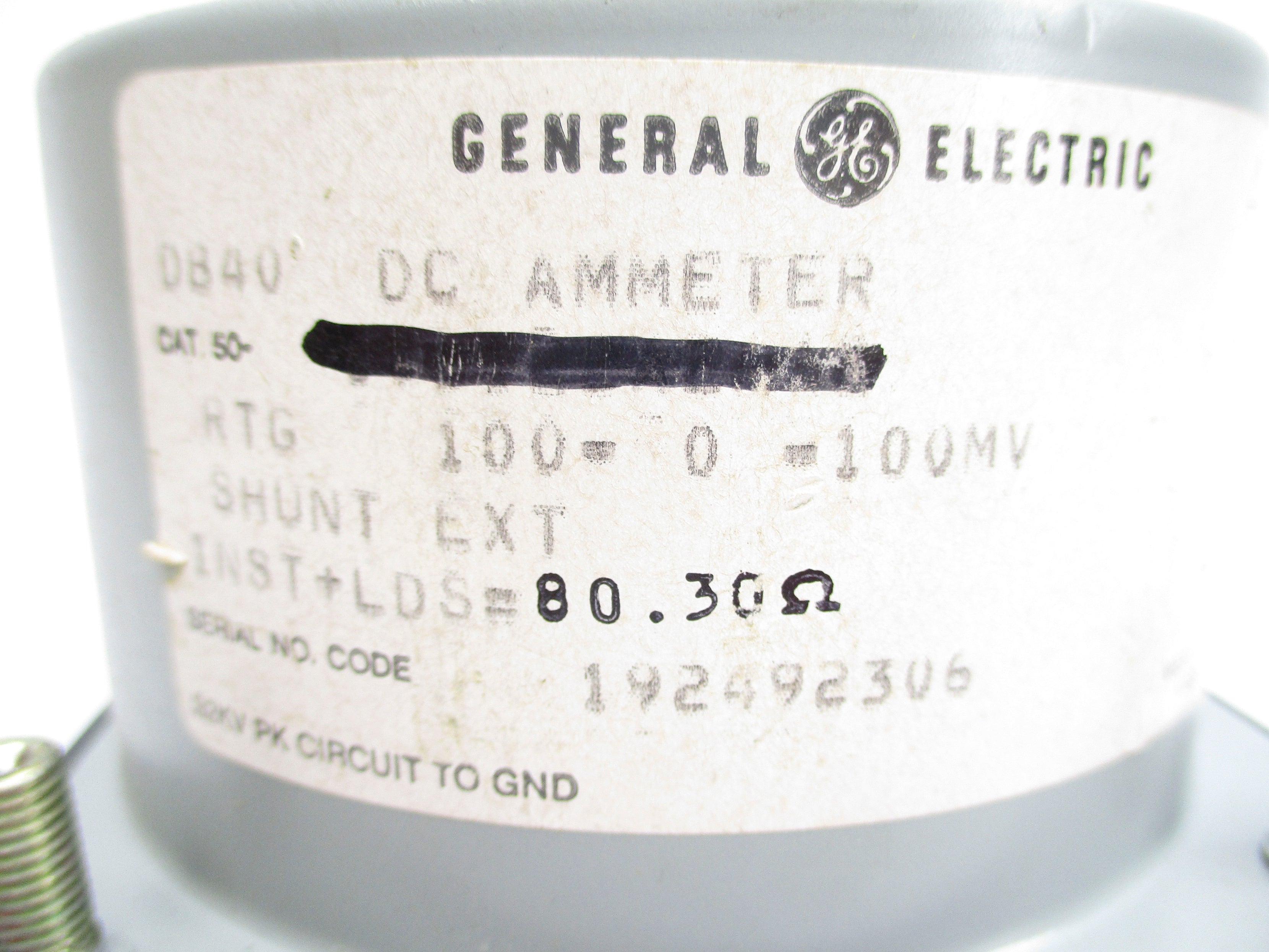 GENERAL ELECTRIC 50-103122AERX 0-30DC NSNP