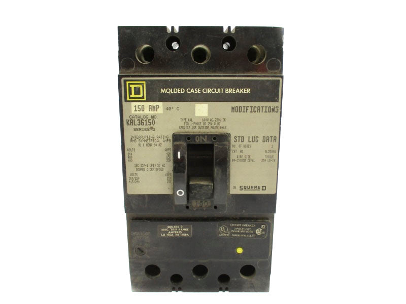 SQUARE D KAL36150 SER. 2 600VAC 150A UNMP