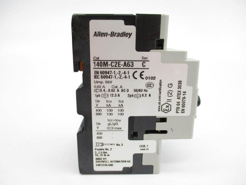 ALLEN BRADLEY 140M-C2E-A63 SER. C 690V 0.4-0.63A NSMP