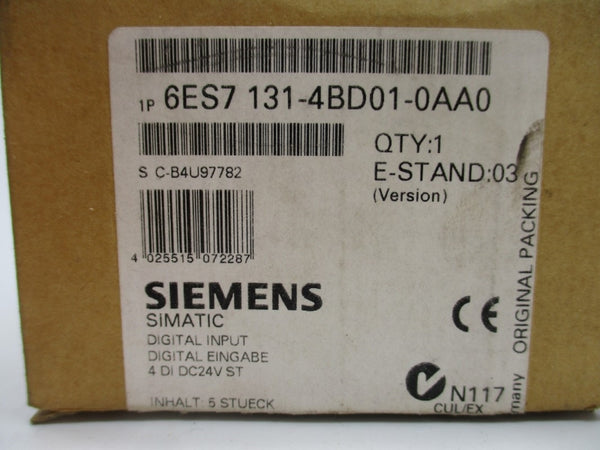 SIEMENS 6ES7131-4BD01-0AA0 24VDC NSMP