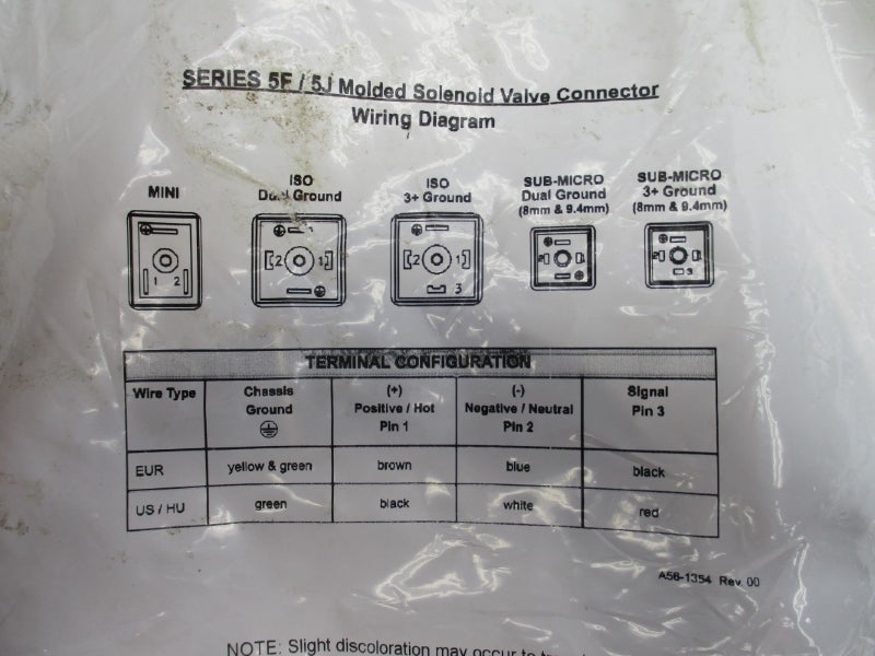CONNECTOR CABLE A58-1354 SER. 5F/5J NSMP