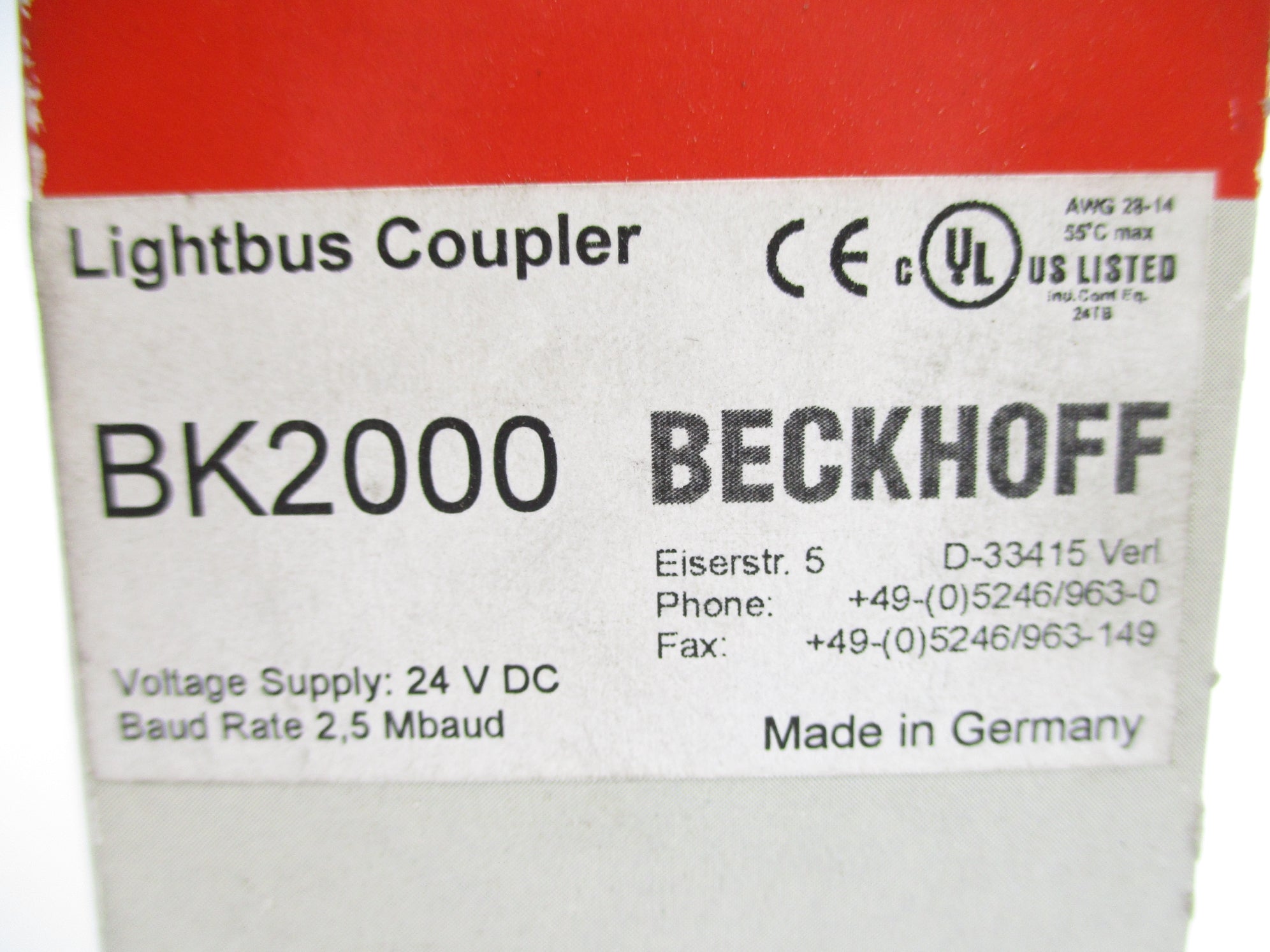 BECKHOFF BK2000 24VDC NSMP