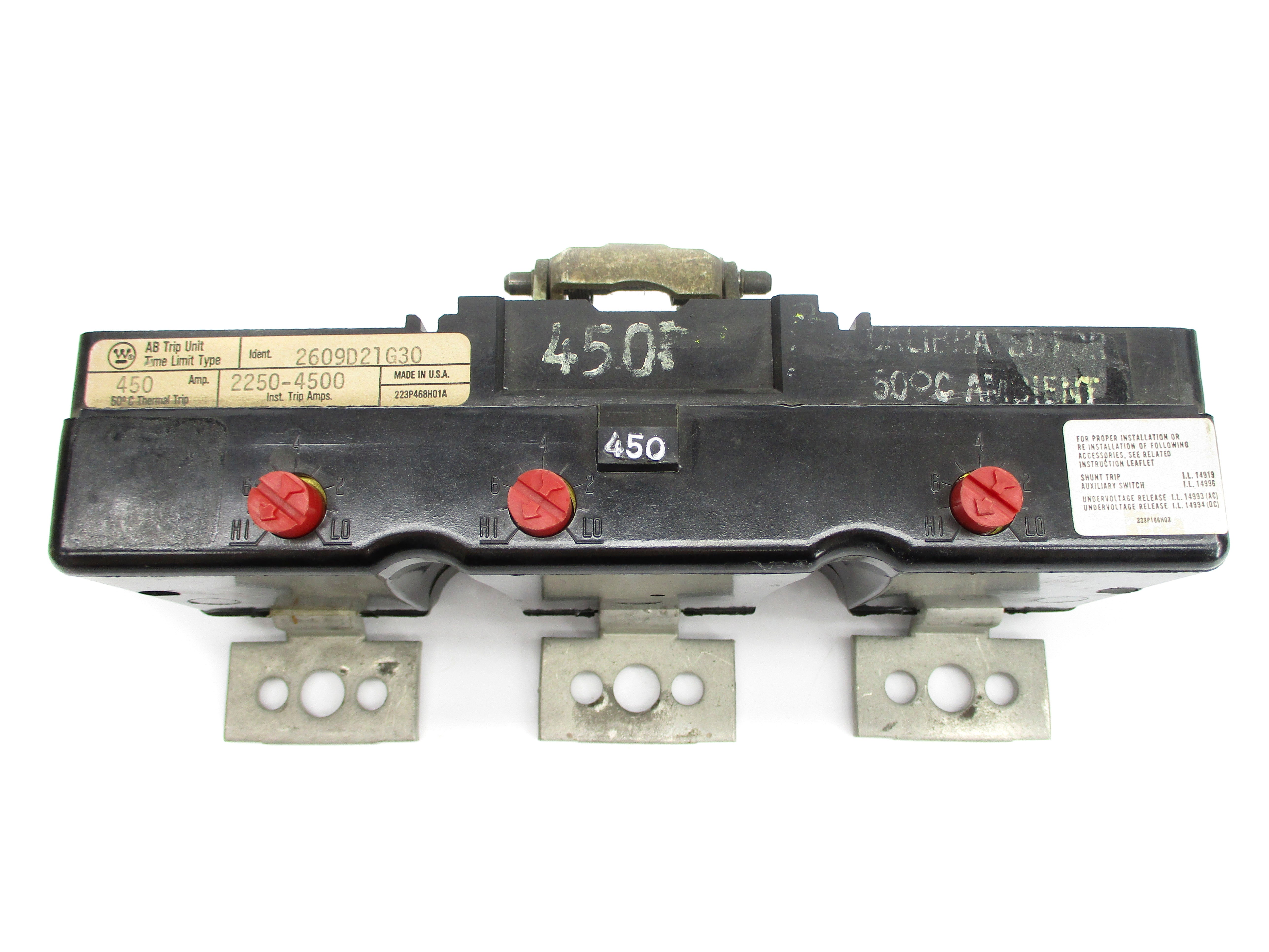 WESTINGHOUSE 2609D21G30 450A NSNP