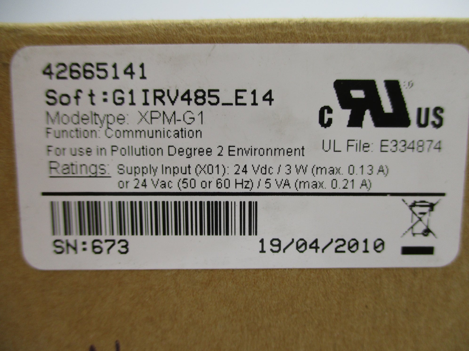 INGERSOL 42665141 XPM-G1 NSMP