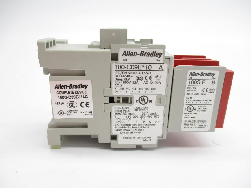 ALLEN BRADLEY 100S-C09EJ14C SER. A 24VDC (BR/WH) NSMP
