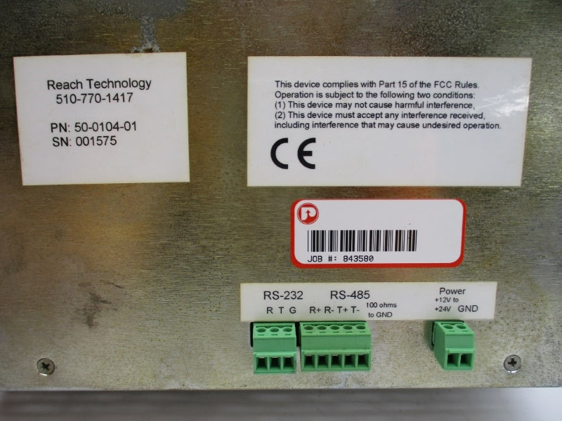 REACH TECHNOLOGY 50-0104-01 24V UNMP