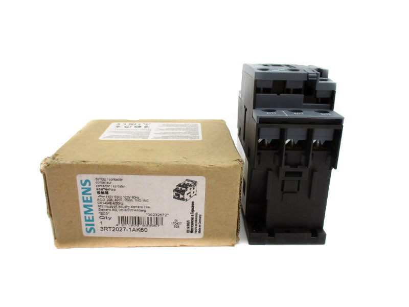 SIEMENS 3RT2027-1AK60 110/120V 32A NSMP