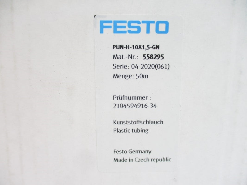 FESTO PUN-H-10X1,5-GN 558295 50M NSMP