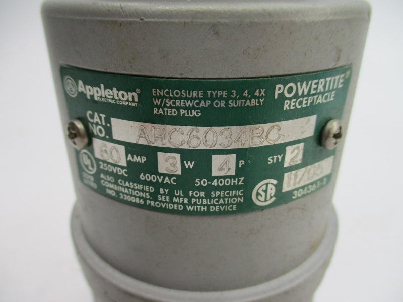 APPLETON ARC6034BC 600VAC 60A UNMP