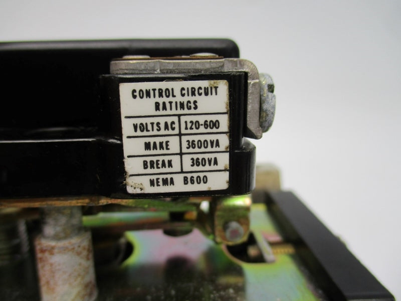 ALLEN BRADLEY 809-A02E SER. A 600VAC 4.5A NSNP