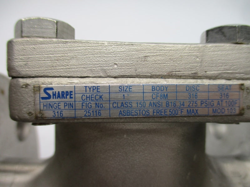 SHARPE 25116 275PSI 100'F 1" NSNP