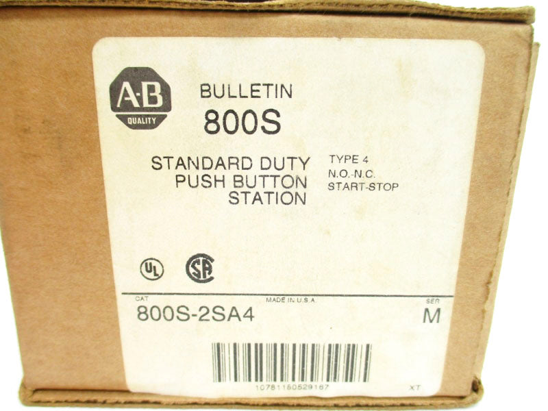 ALLEN BRADLEY 800S-2SA4 SER. M 600VAC (BR/WH) NSMP