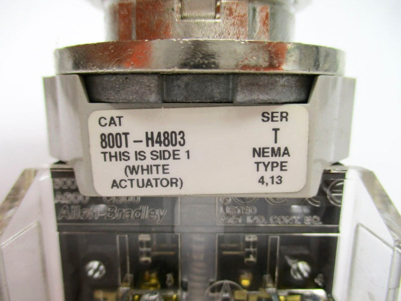 ALLEN BRADLEY 800T-H4803D1 SER. T (NO KEY) NSNP