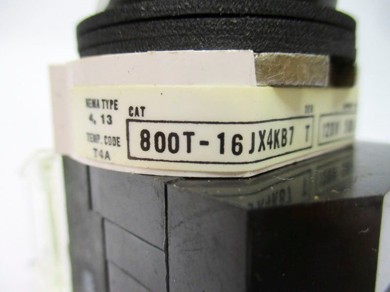 ALLEN BRADLEY 800T-16JB4KB7 SER. T 120V NSNP