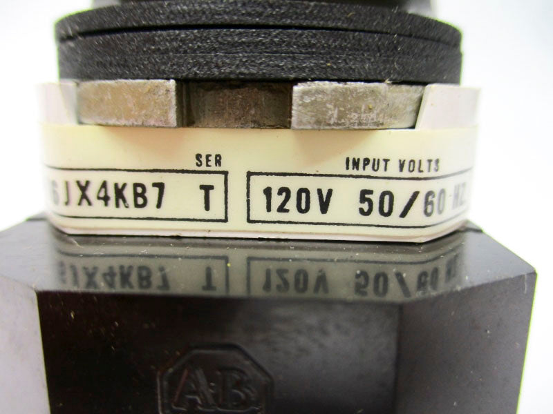 ALLEN BRADLEY 800T-16JB4KB7 SER. T 120V NSNP