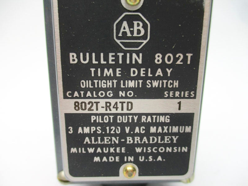 ALLEN BRADLEY 802T-R4TD SER. 1 120VAC 3A NSNP