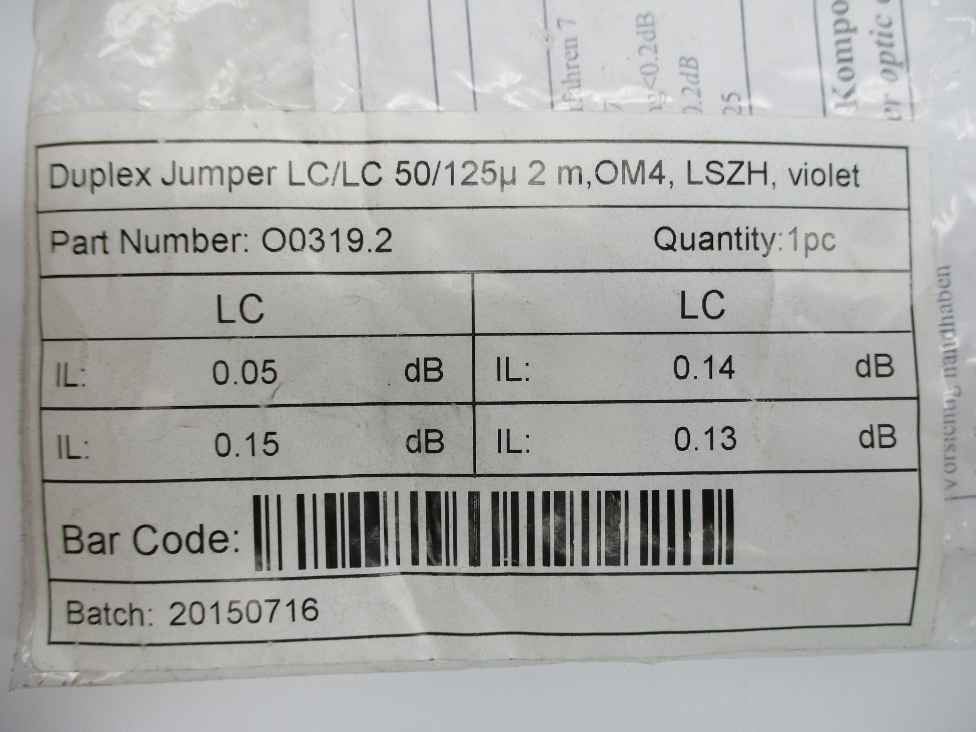 CABLE O0319.2 NSNP