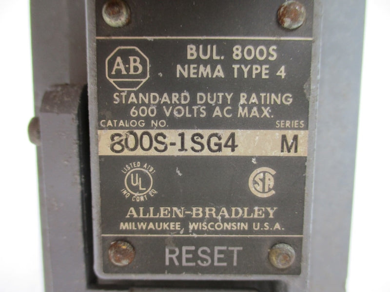 ALLEN BRADLEY 800S-1SG4 SER. M 600VAC UNMP