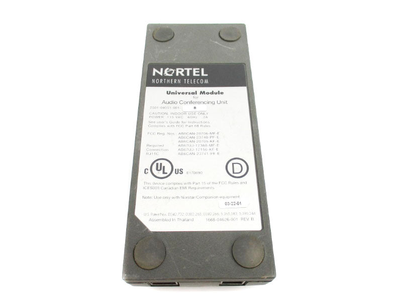 NORTEL 2501-04551-001-B 115VAC 2A UNMP