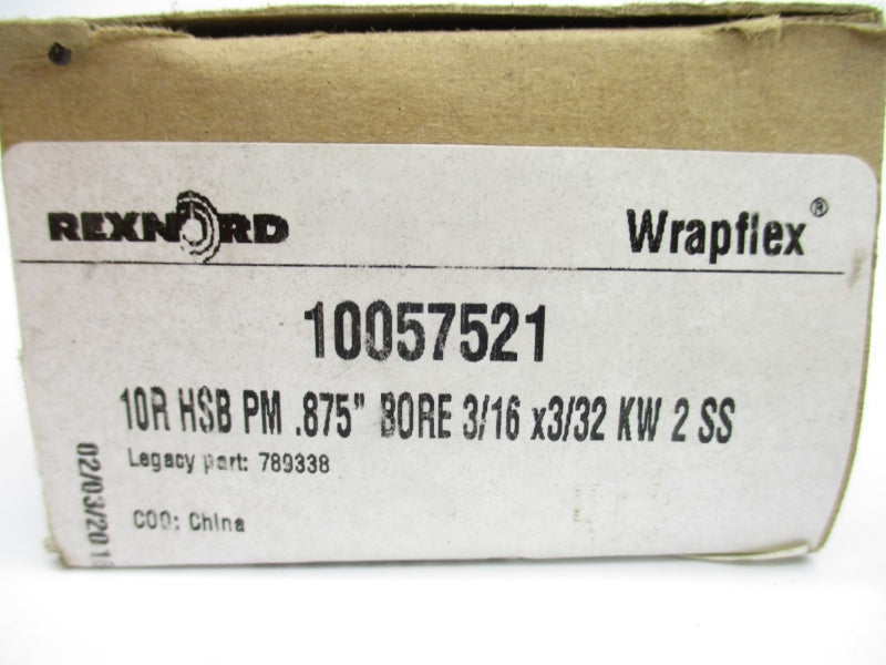 REXNORD 789338 10057521 10R HSB PM .875" NSMP