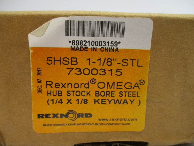 REXNORD 7300315 5HSB 1-1/8"-STL NSMP