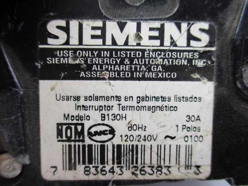 SIEMENS BLH130 120/240VAC 30A UNMP