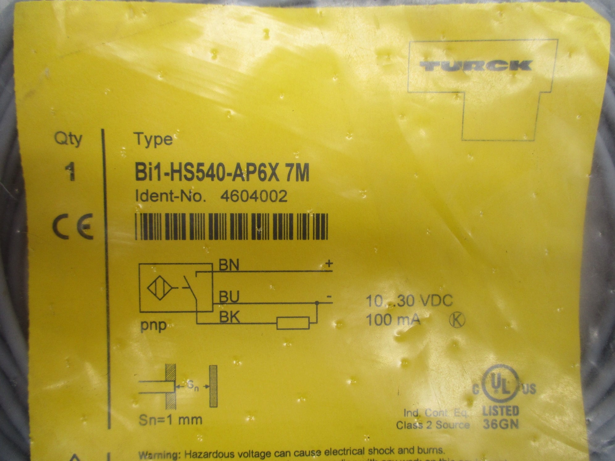 TURCK BI1-HS540-AP6X7M NSMP