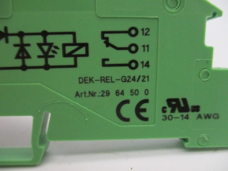 PHOENIX CONTACT DEK-REL-G24/21 2964500 24V 6A NSNP
