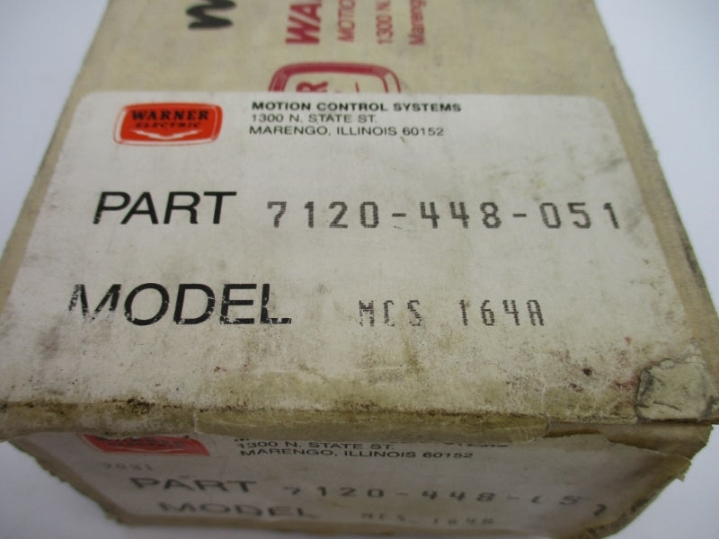 WARNER ELECTRIC MCS-164A 7120-448-051 NSMP