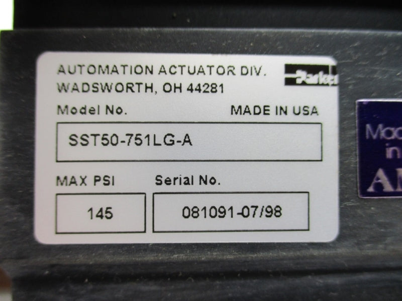 PARKER SST50-751LG-A 145PSI NSNP