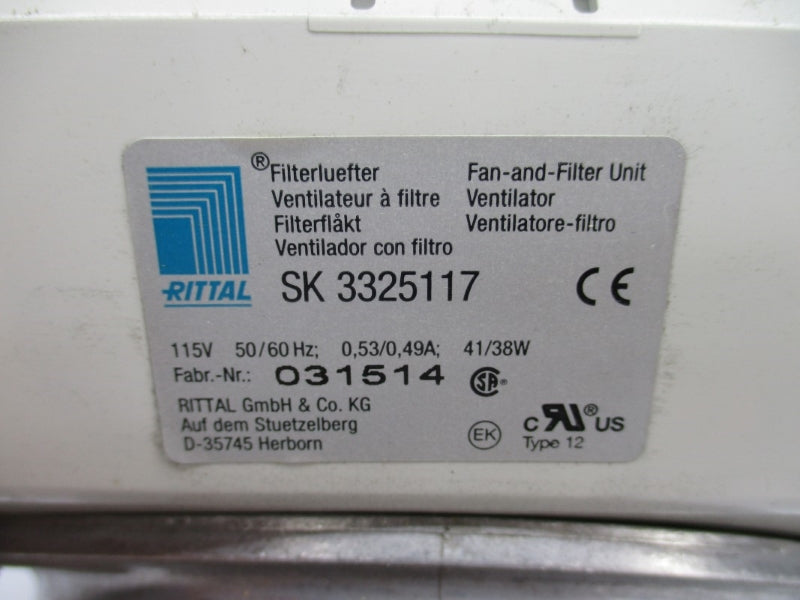 RITTAL SK3325117 031514 115V 0.53/0.49A UNMP