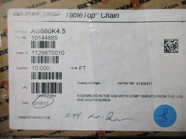 REXNORD 10144885 81406411 AS880K4.5 NSMP