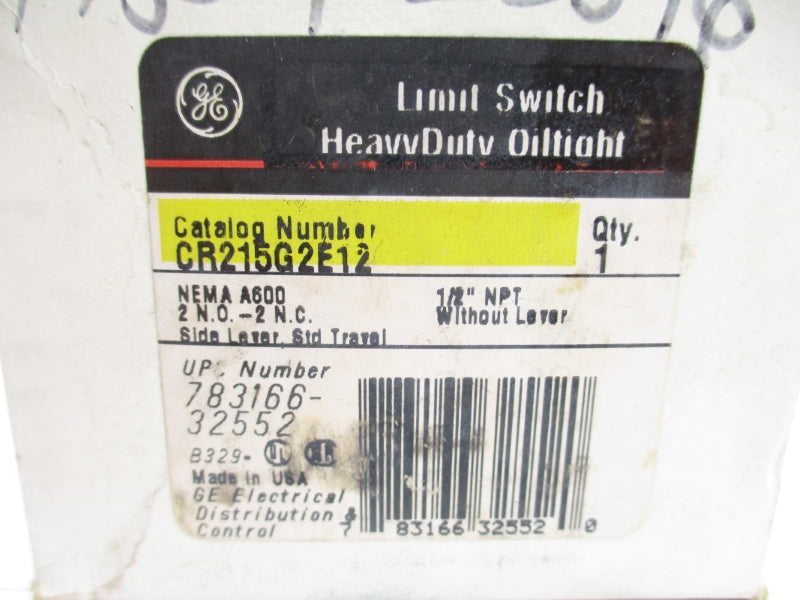 GENERAL ELECTRIC CR215G2E12 600VAC NSMP