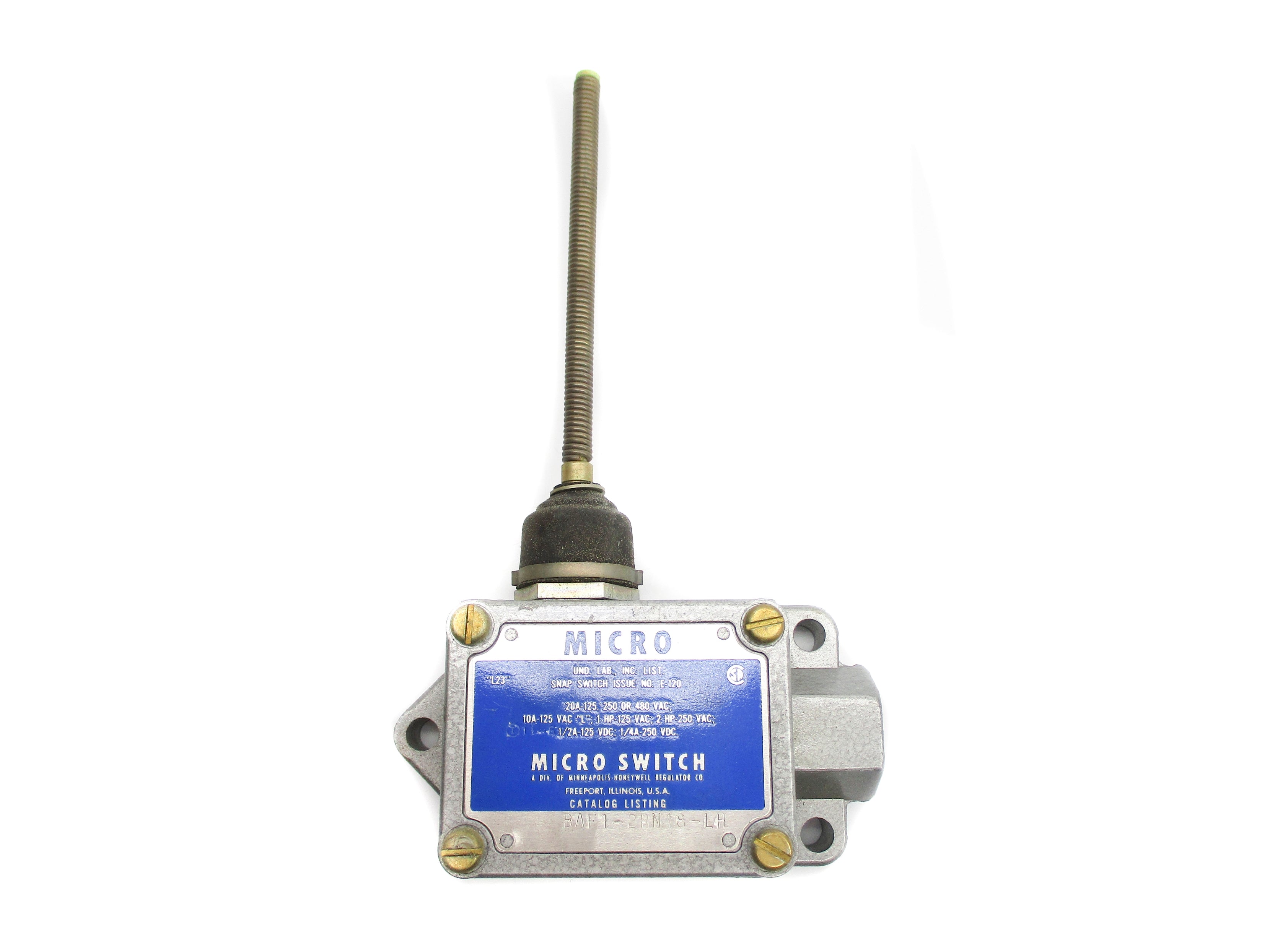 MICRO SWITCH BAF1-2RN18-LH 480VAC 20A (GREY) NSNP