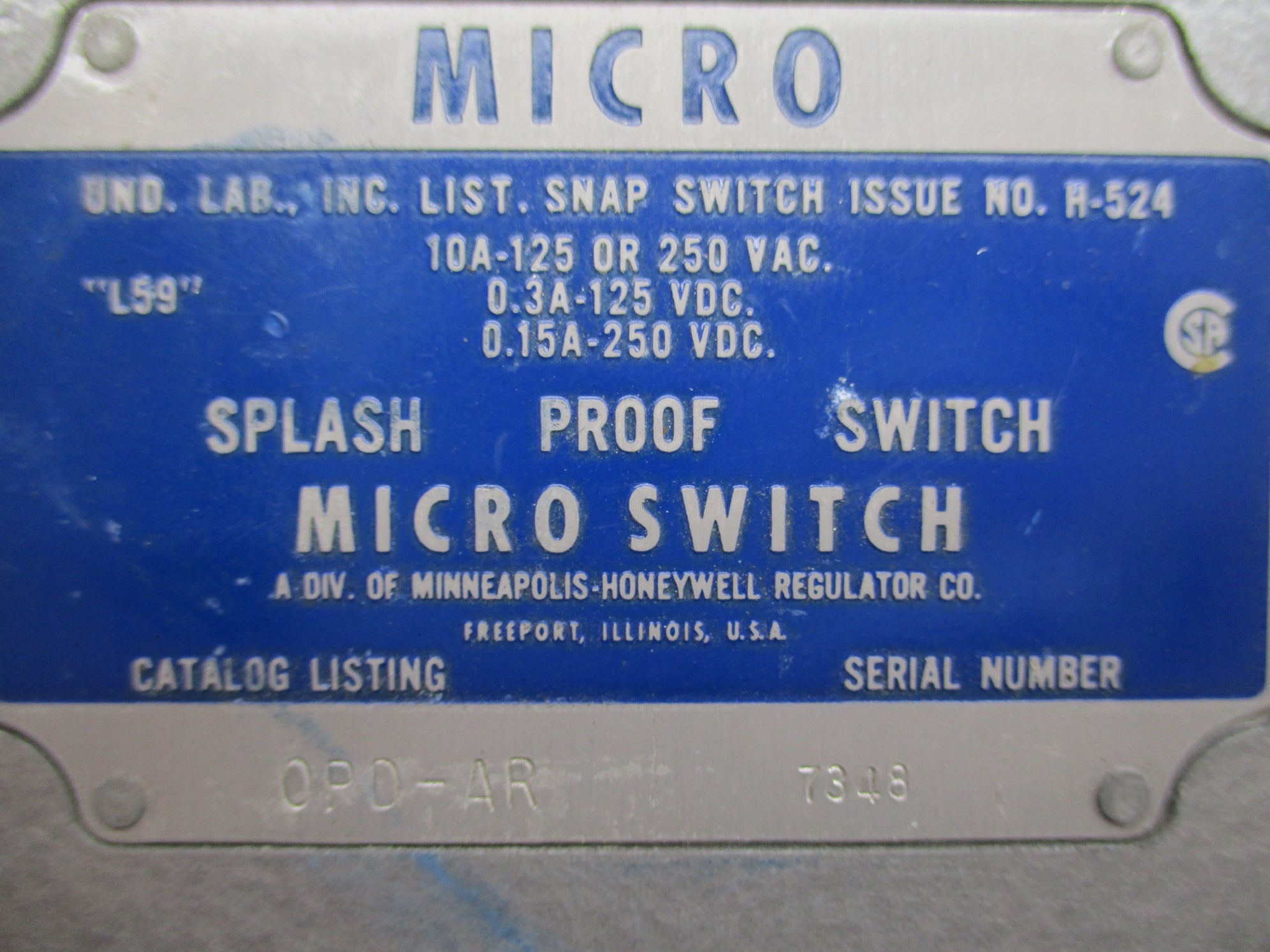 MICRO SWITCH OPD-AR (GREY) NSNP