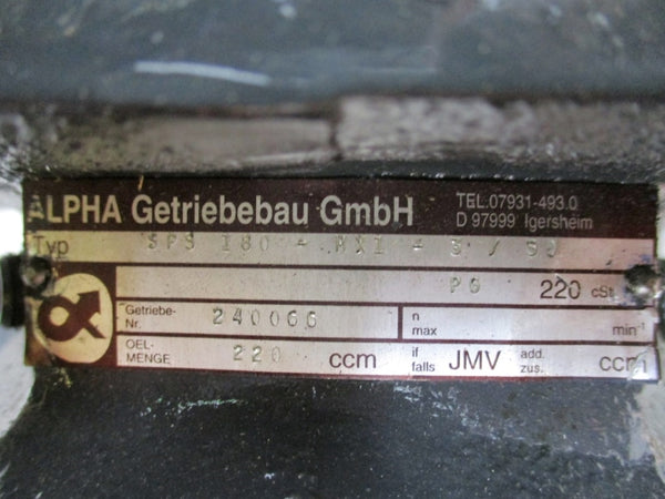 SIEMENS 1FT5108-0AC71-2-Z W/ ALPHA SPS180-MX1-3/S0 384V 32.5/40.0A REMAN