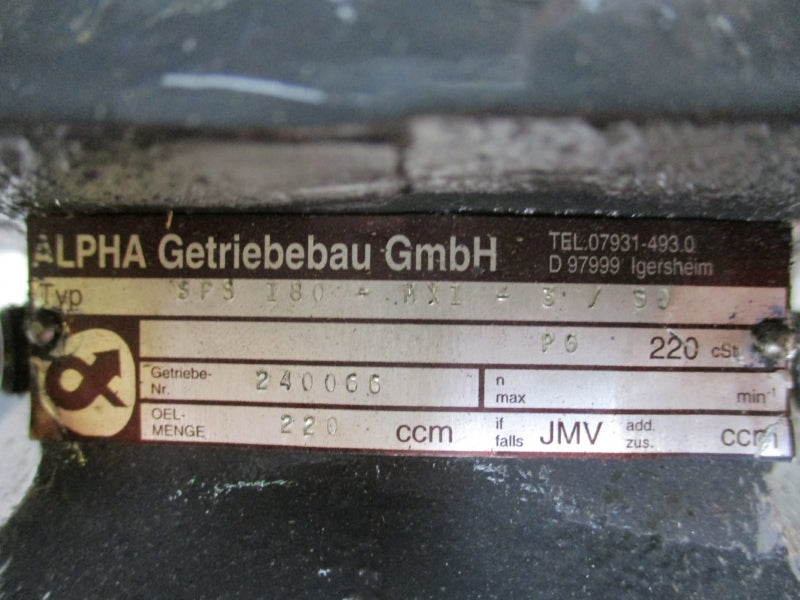 SIEMENS 1FT5108-0AC71-2-Z W/ ALPHA SPS180-MX1-3/S0 384V 32.5/40.0A REMAN