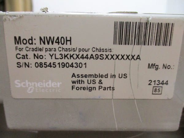 SCHNEIDER ELECTRIC NW40H YL3KKX44A9SXXXXXXA 480V 4000A NSNP